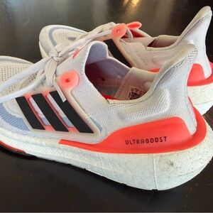 Adidas Kids Ultraboost Sneakers White and Coral